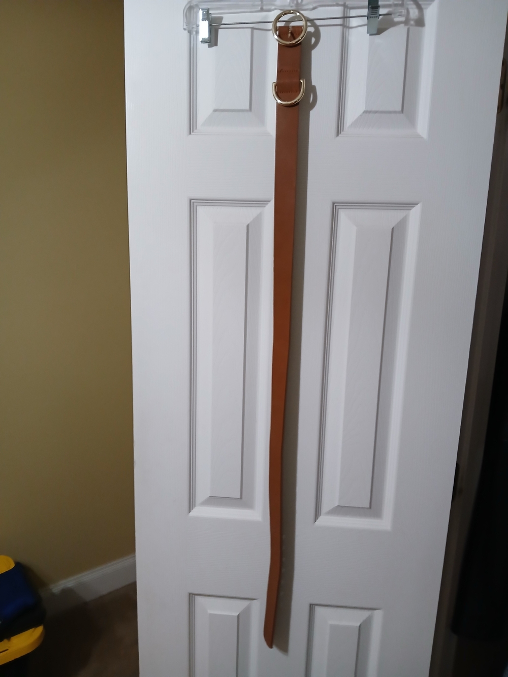 Madden Girl Brown Leather Belt with Gold Rings - Picture 3 of 9
